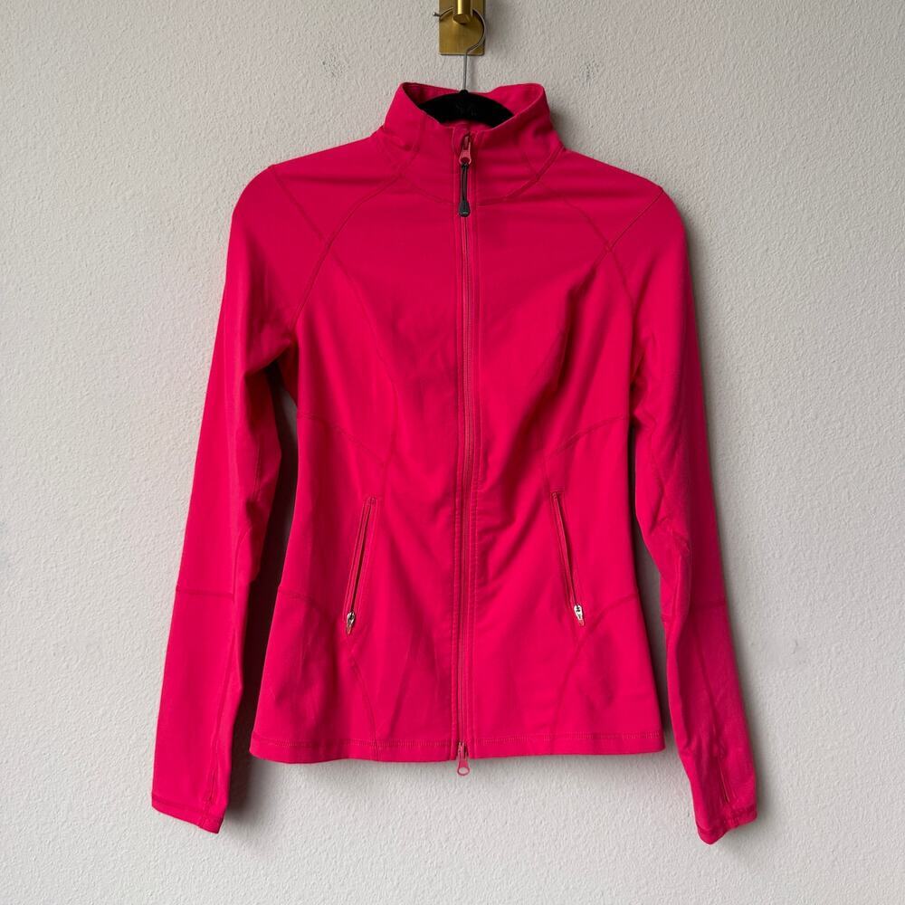 Zella Bright Red Full Zip Performance Jacket Size XS